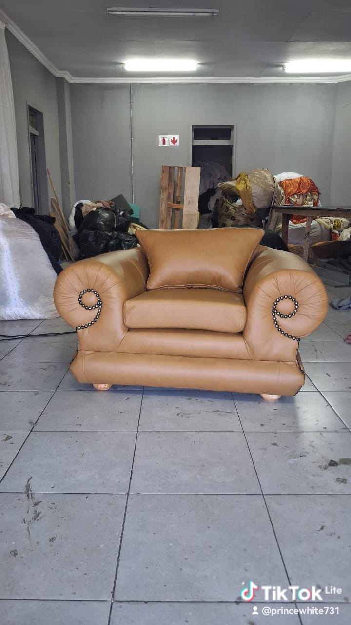 Tan Leather Armchair